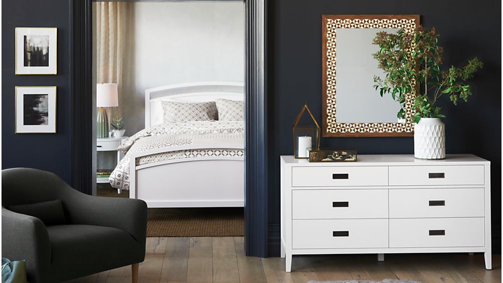 Arch White 6Drawer Dresser Crate and Barrel