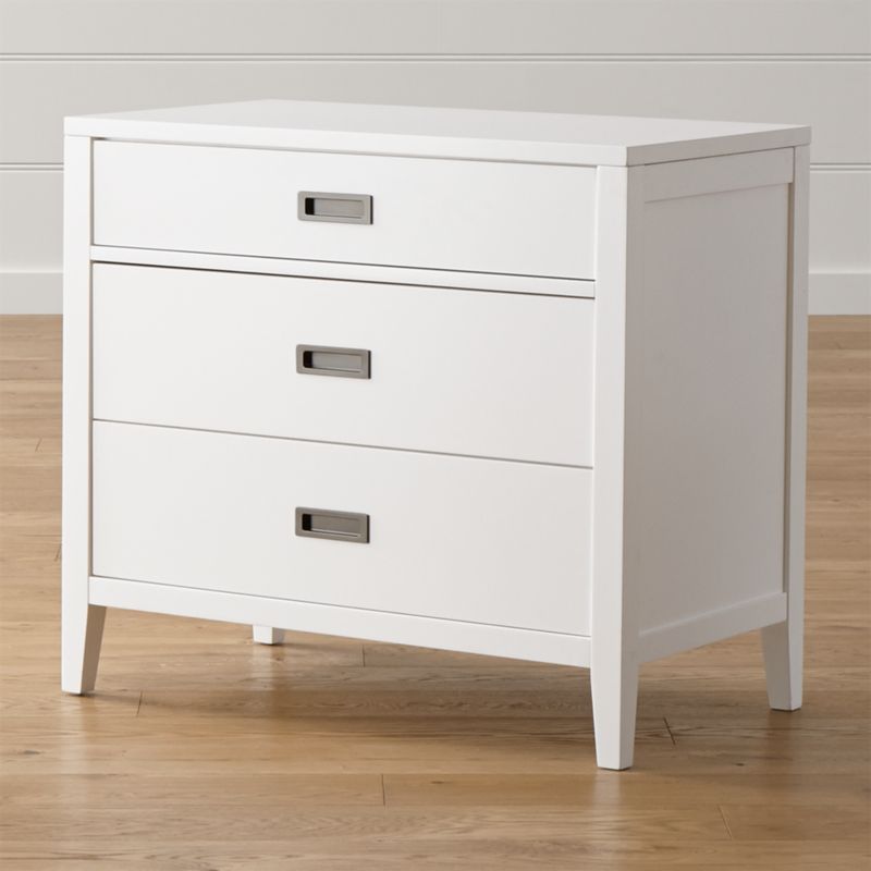 Arch White 3Drawer Chest Crate and Barrel