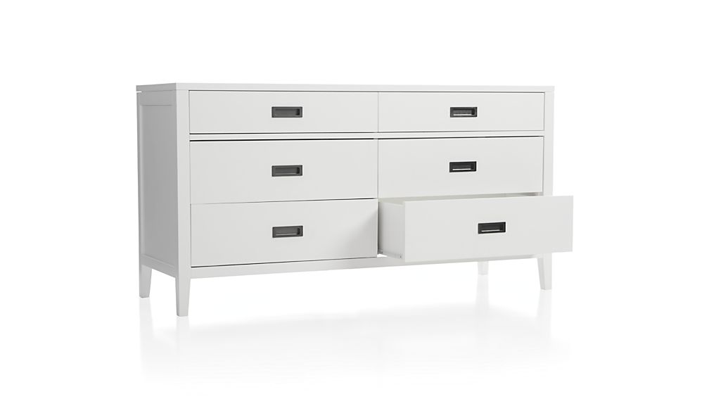 Arch White 6Drawer Dresser Crate and Barrel