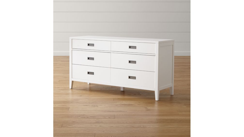 Arch White 6Drawer Dresser Crate and Barrel