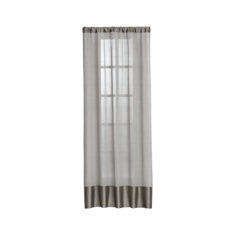 Arielle Grey Sheer 50x84 Curtain Panel