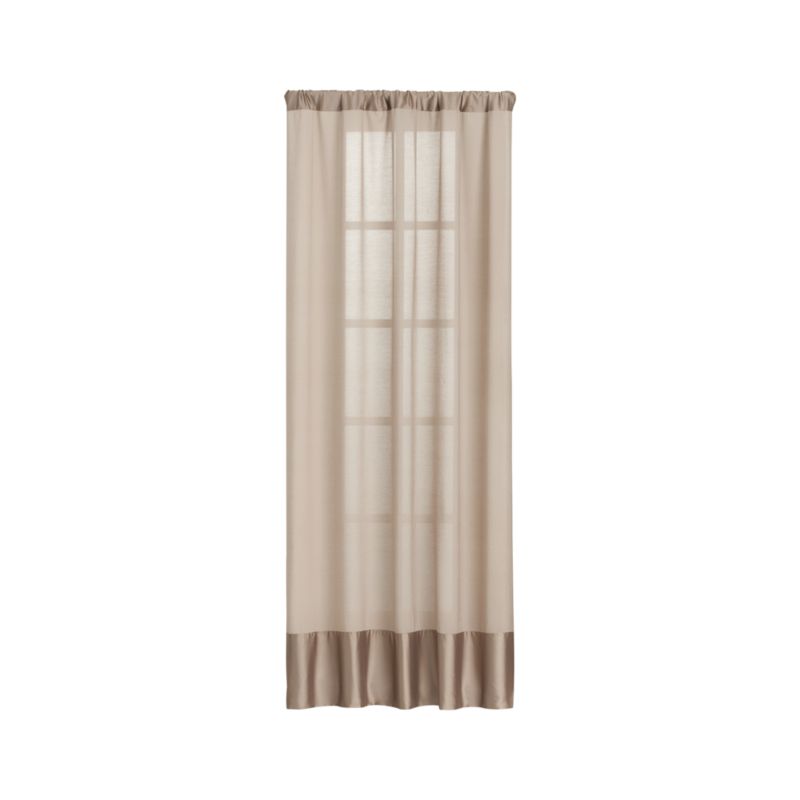 Arielle Taupe Sheer Curtain Panel