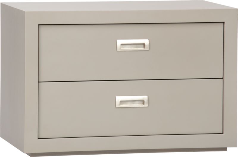Ascend Taupe 27" 2-Drawer Unit