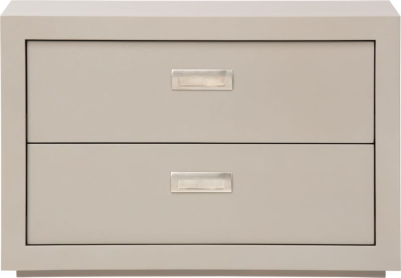 Ascend Taupe 27" 2-Drawer Unit