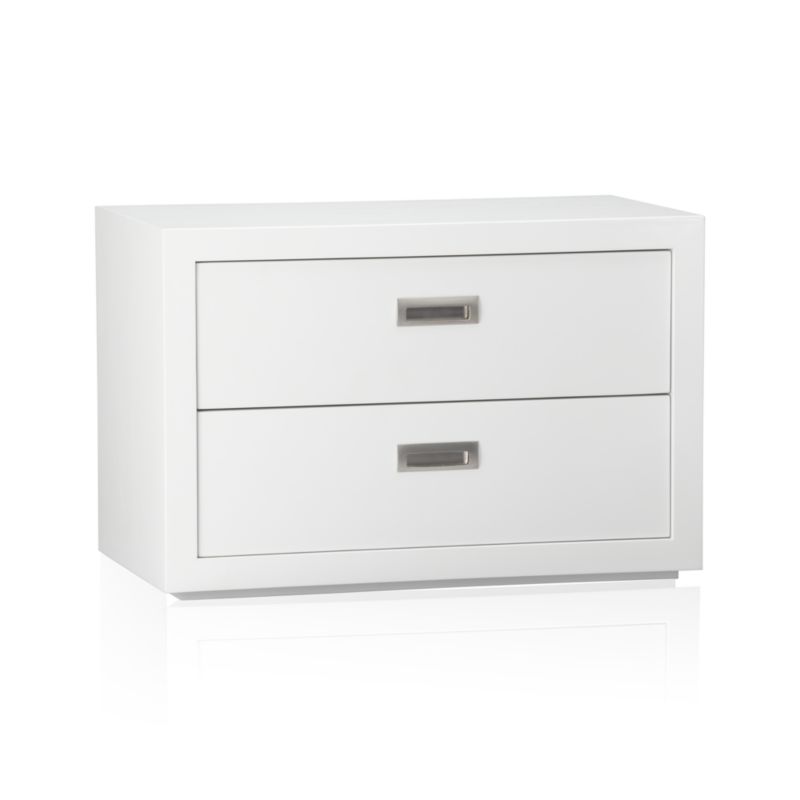 Ascend White 27" Two-Drawer Storage Unit