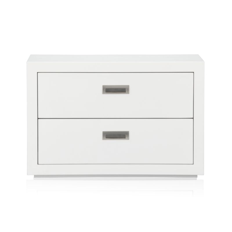 Ascend White 27" Two-Drawer Storage Unit