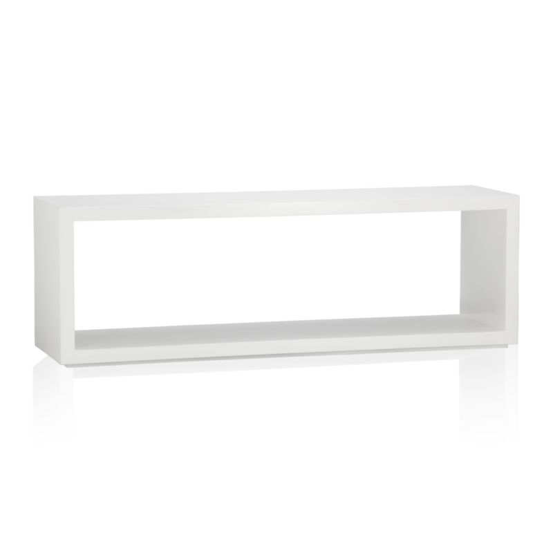 Ascend White 55" Open Storage Unit