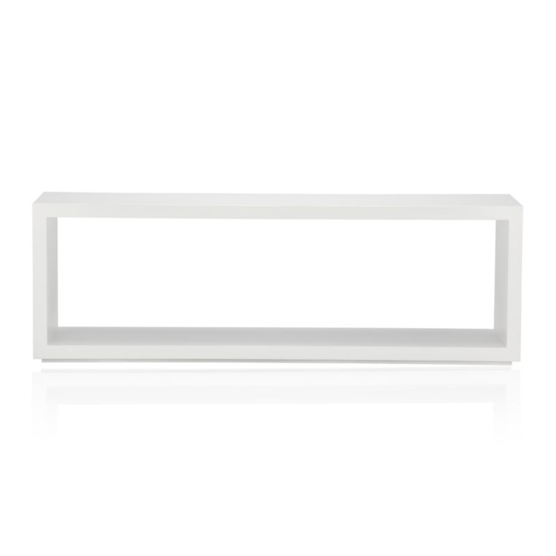 Ascend White 55" Open Storage Unit