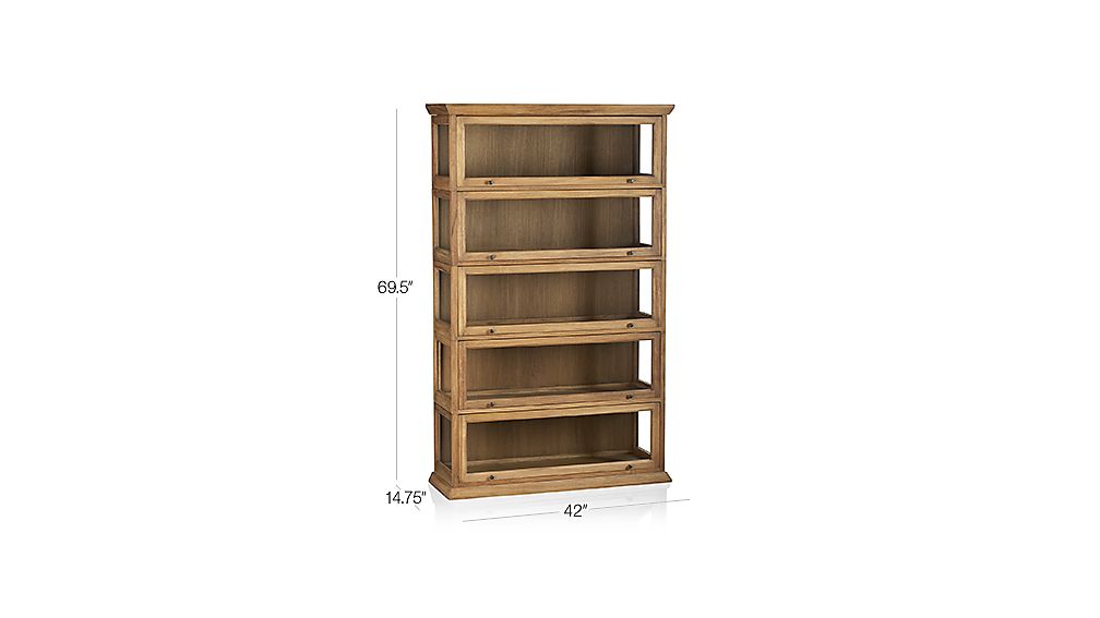 Atticus 5Piece Barrister Bookcase Crate and Barrel