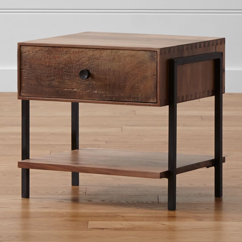 Atwood Reclaimed Wood Nightstand Crate and Barrel