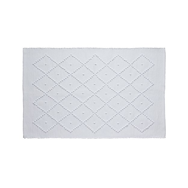 Aurelia White Bath Rug Crate and Barrel