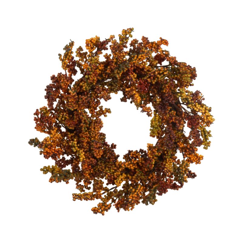\#8 Crate and Barrel - Autumn Berry Wreath shopping in Crate and Barrel Thanksgiving
