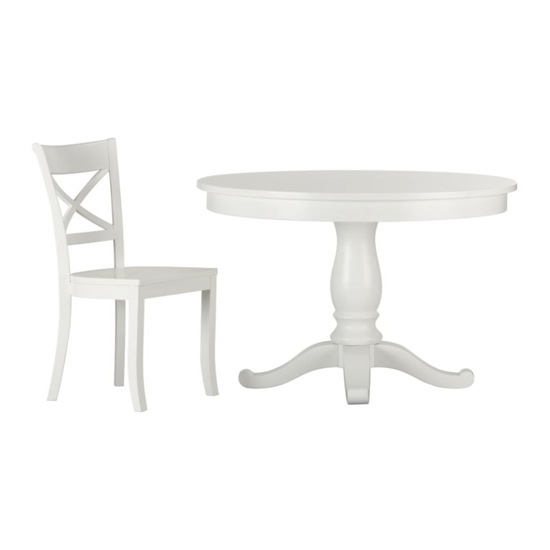 5-Piece Avalon-Vintner White Dining Set