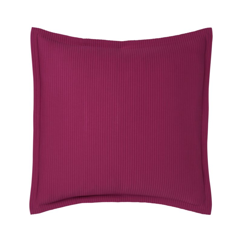 Euro Sham. Berry. 26"Wx26"L