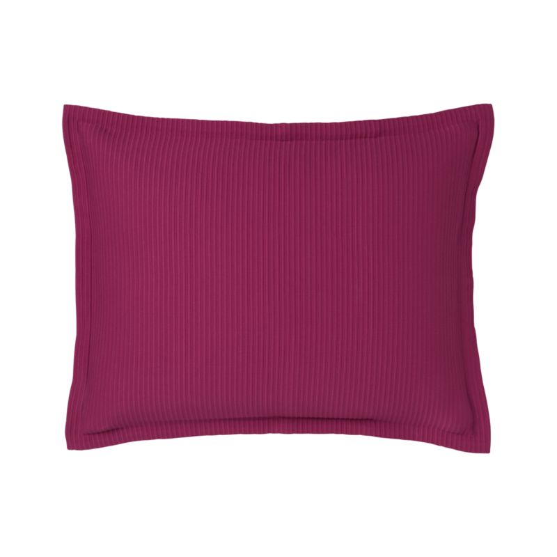 Standard Sham. Berry. 20"Wx26"L