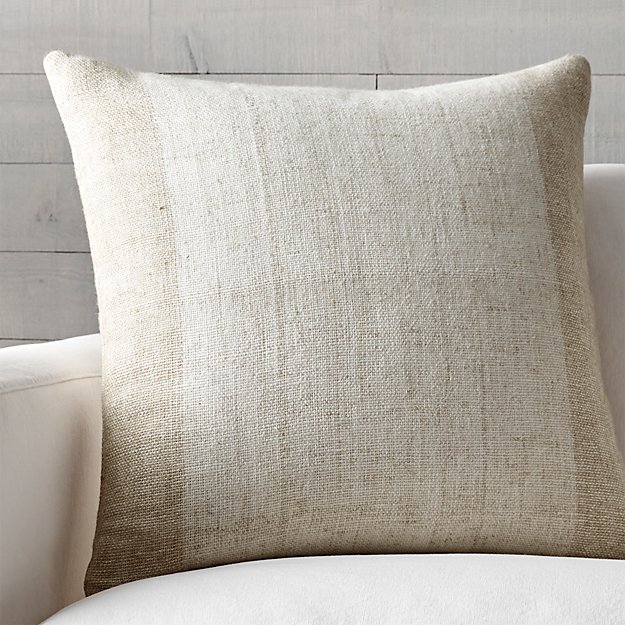 Avi Toast 23" Pillow with FeatherDown Insert Crate and Barrel