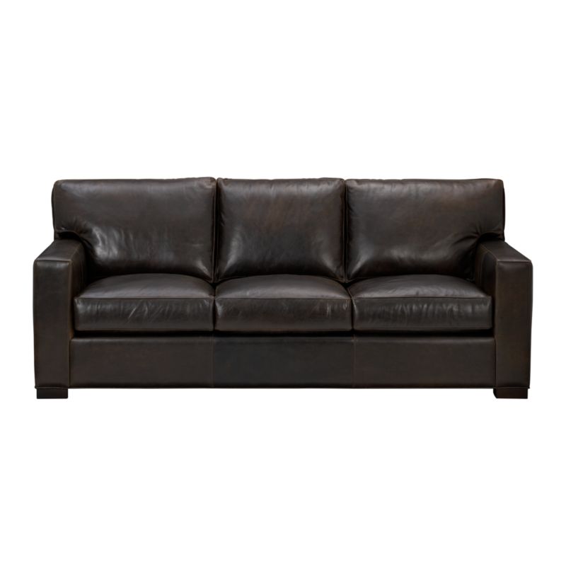 Axis Leather Three-Seat Sofa