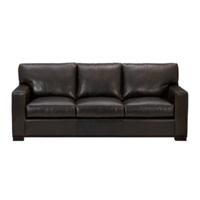 Axis Leather 3-Seat Queen Sleeper Sofa