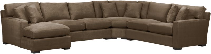 Axis 4-Piece Left Arm Chaise Wedge Sectional