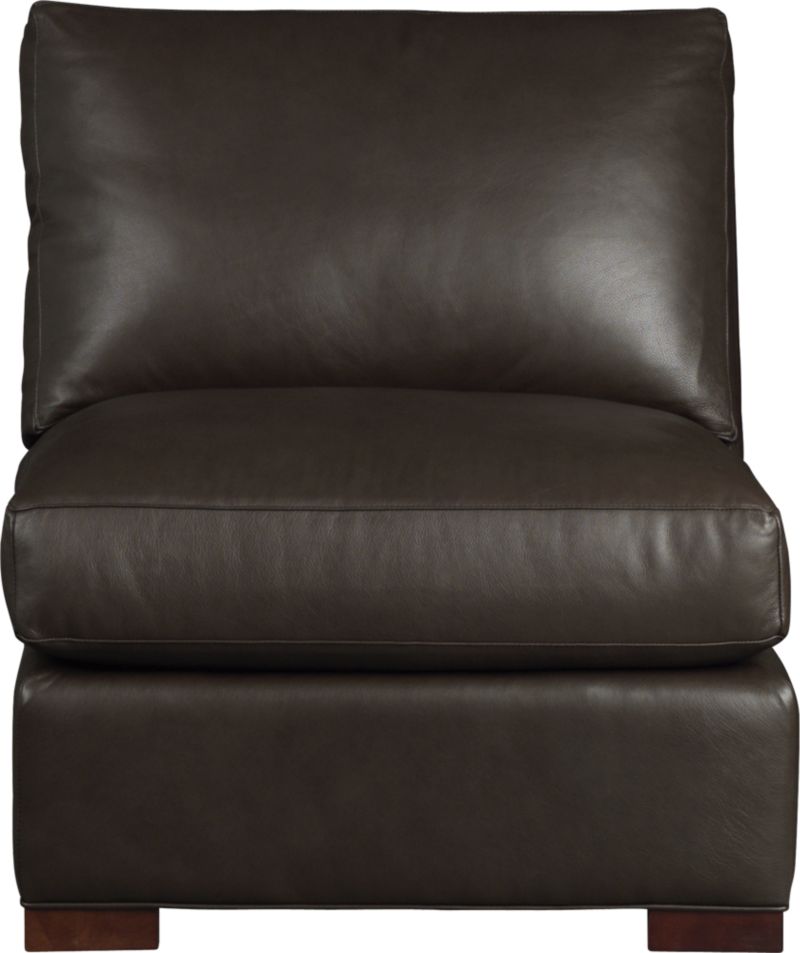 Axis Leather Armless Sectional Chair