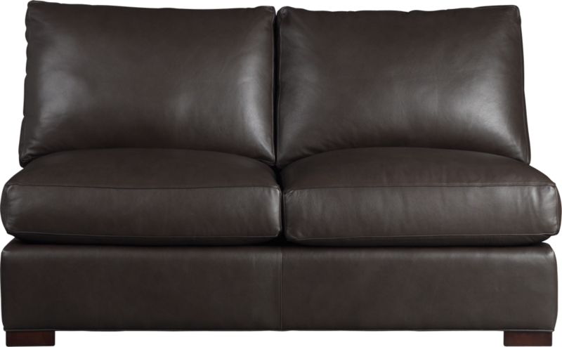 Axis Leather Armless Sectional Full Sleeper