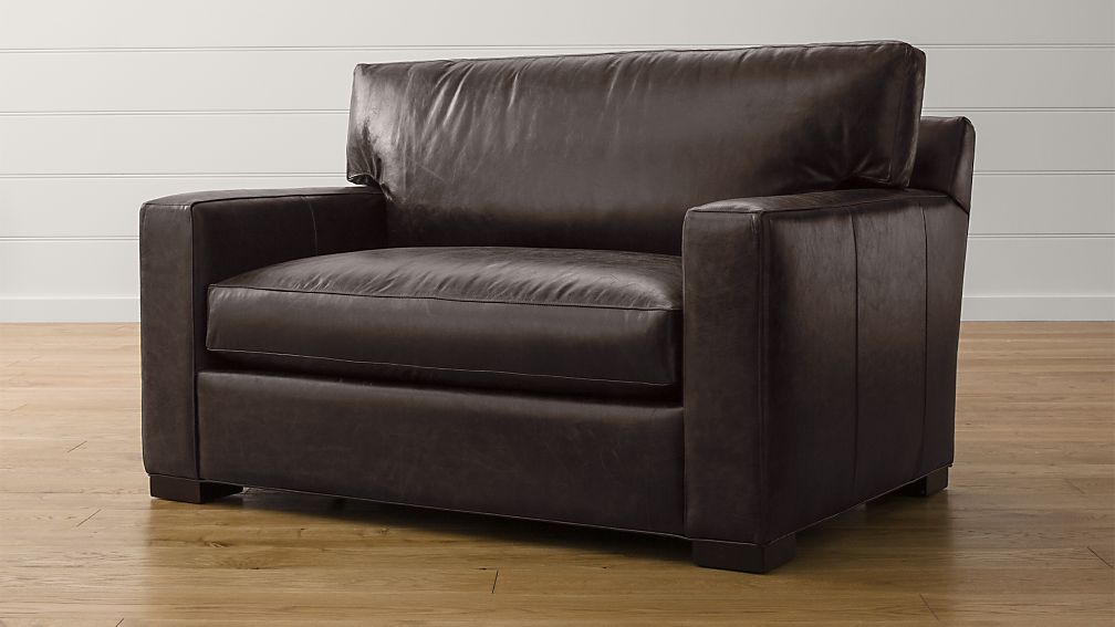 half leather sofa chair