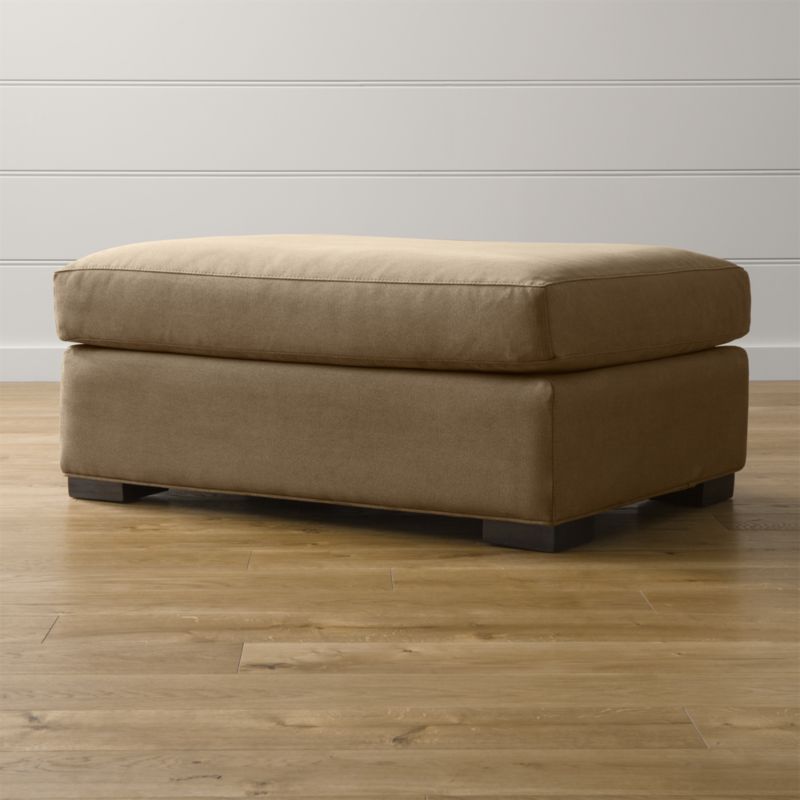 Axis II Ottoman and a Half Douglas Coffee Crate and Barrel