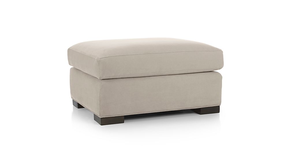 Axis II Ottoman Douglas Nickel Crate and Barrel