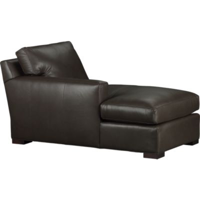 Axis Leather Sectional Left Arm Chaise