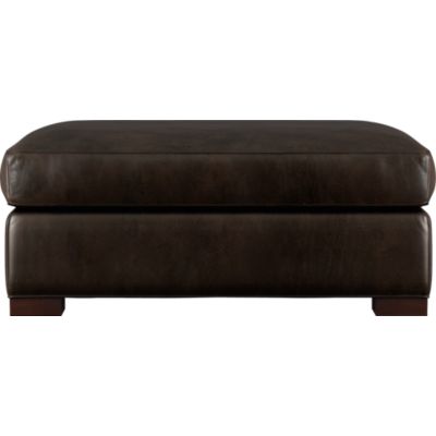 Axis Leather Ottoman and a Half