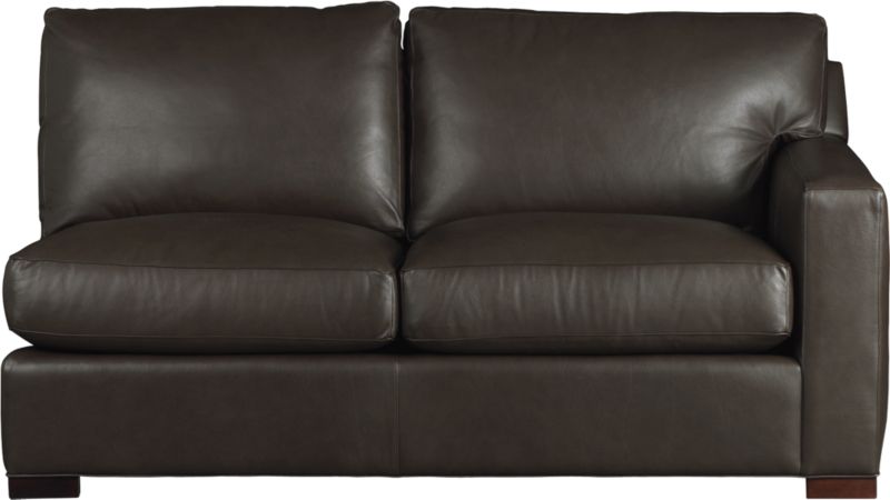 Axis Leather Right Arm Sectional Apartment Sofa
