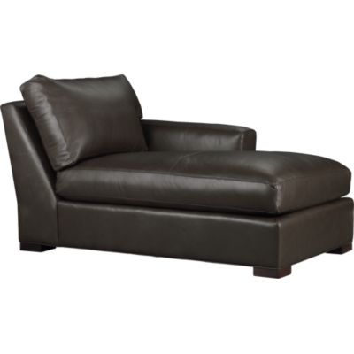 Axis Leather Sectional Right Arm Chaise