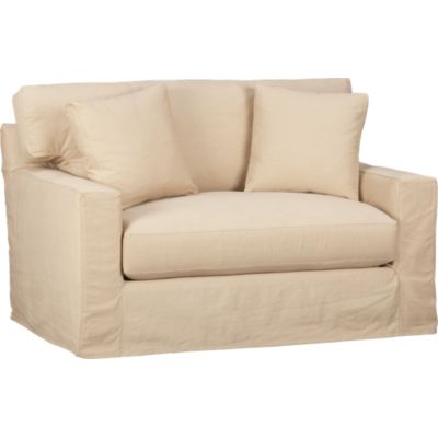 Axis Slipcovered Twin Sleeper Sofa