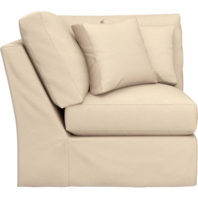 Axis Slipcovered Sectional Corner