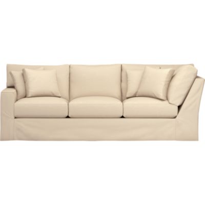 Axis Slipcovered Left Arm Corner Sectional Sofa