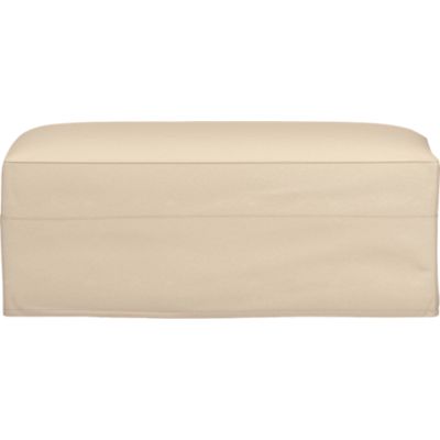 Axis Slipcovered Storage Ottoman
