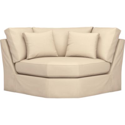 Axis Slipcovered Sectional Wedge