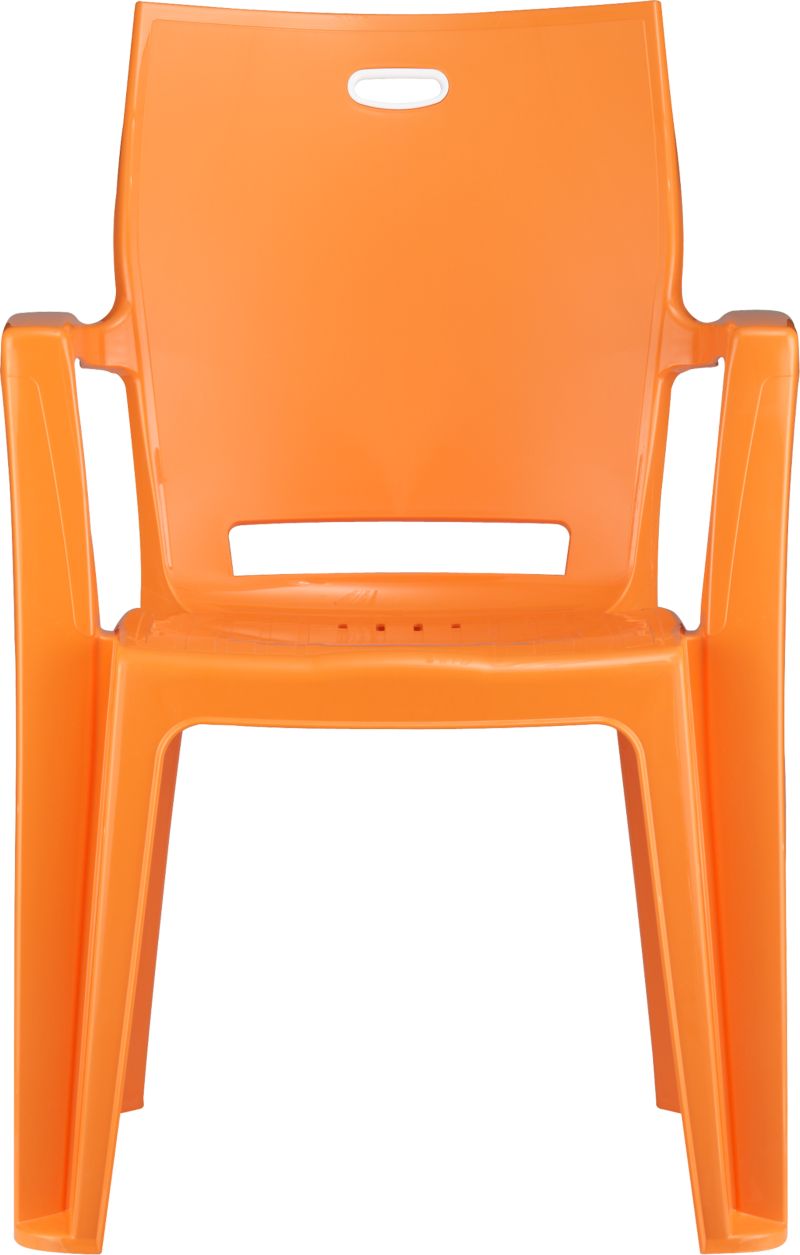 Backyard Orange Stacking Chair