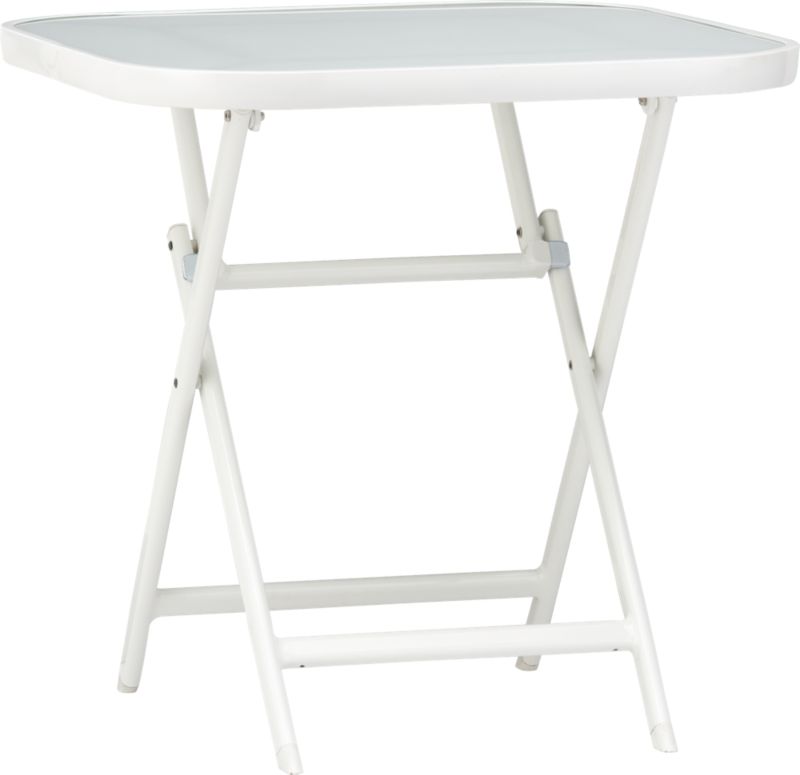 Balcony White Folding Table
