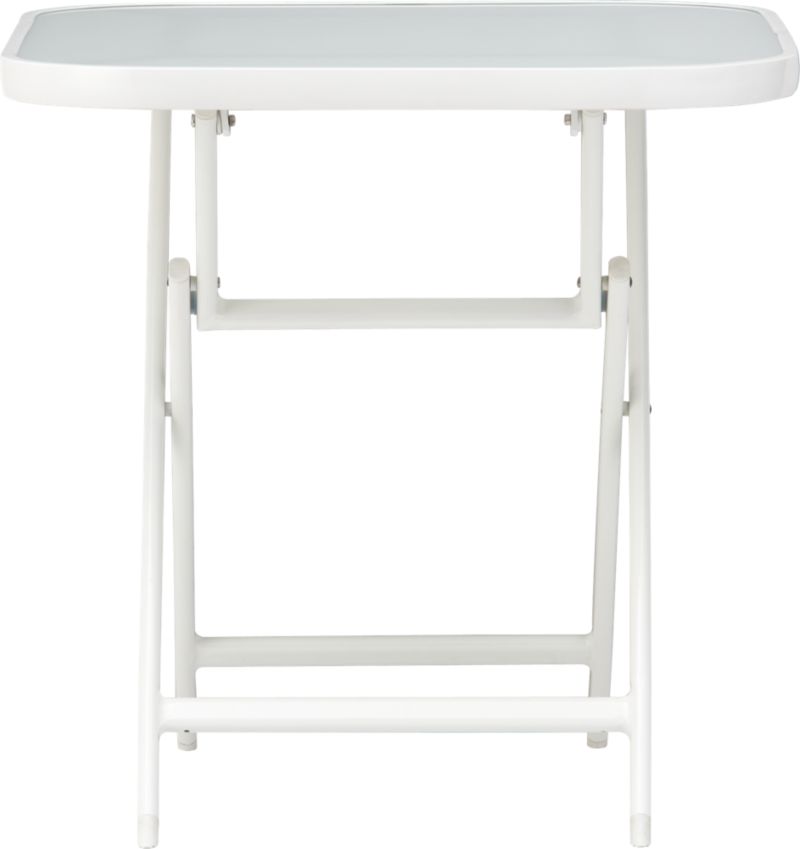 Balcony White Folding Table