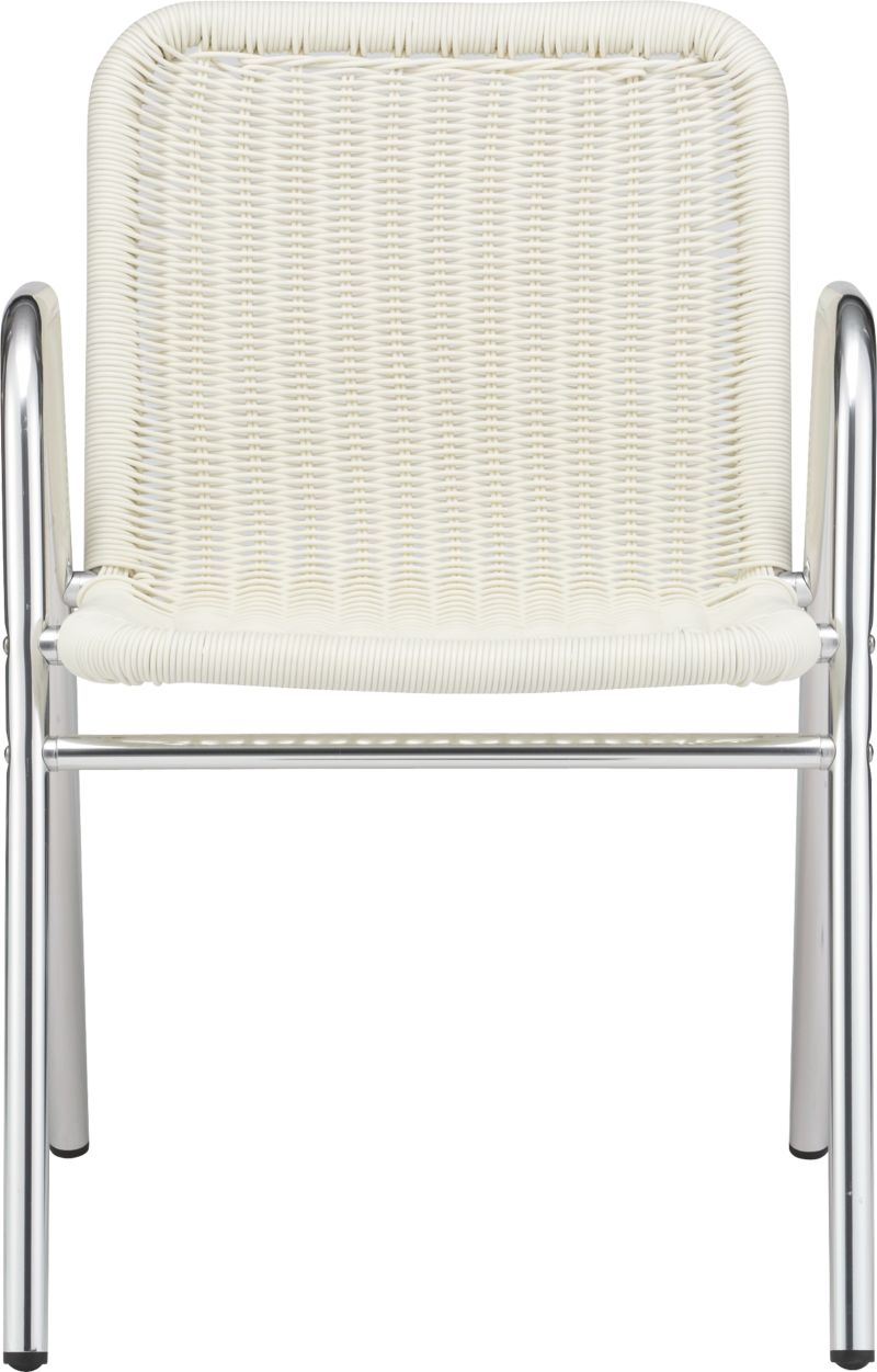 Balcony White Stacking Chair