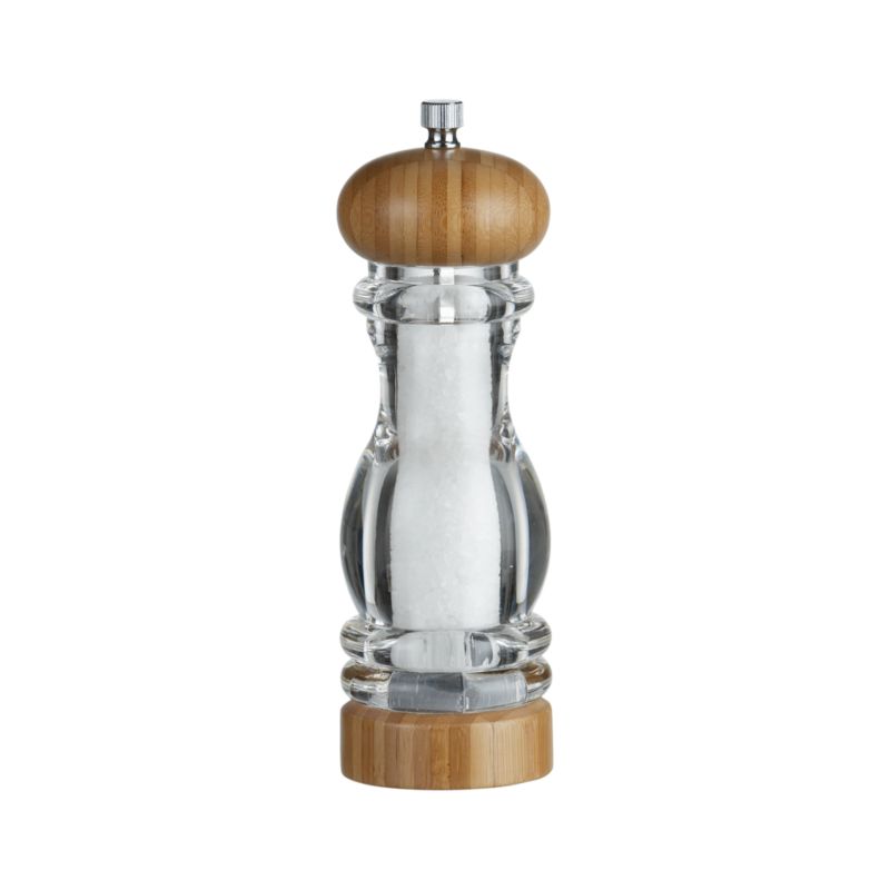 Bamboo & Acrylic Salt Mill