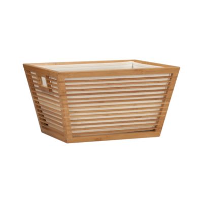 Large Bamboo Basket with Liner