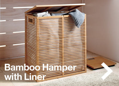 Bamboo Hamper with Liner