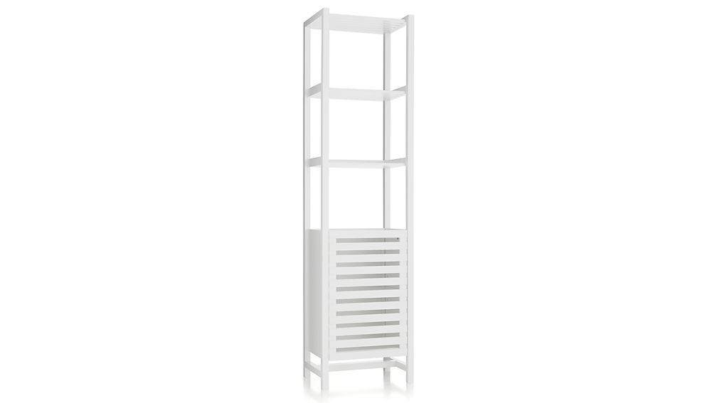 Banya White Bath Tower Crate and Barrel