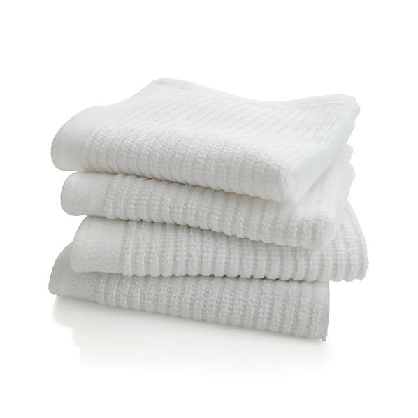 Set of 4 Bar Mop Dish Cloths in Kitchen Linens Crate and Barrel