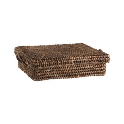 Barika Large Low Storage Tote with Lid
