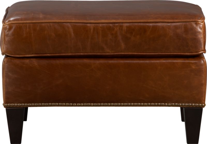 Barrington Leather Ottoman