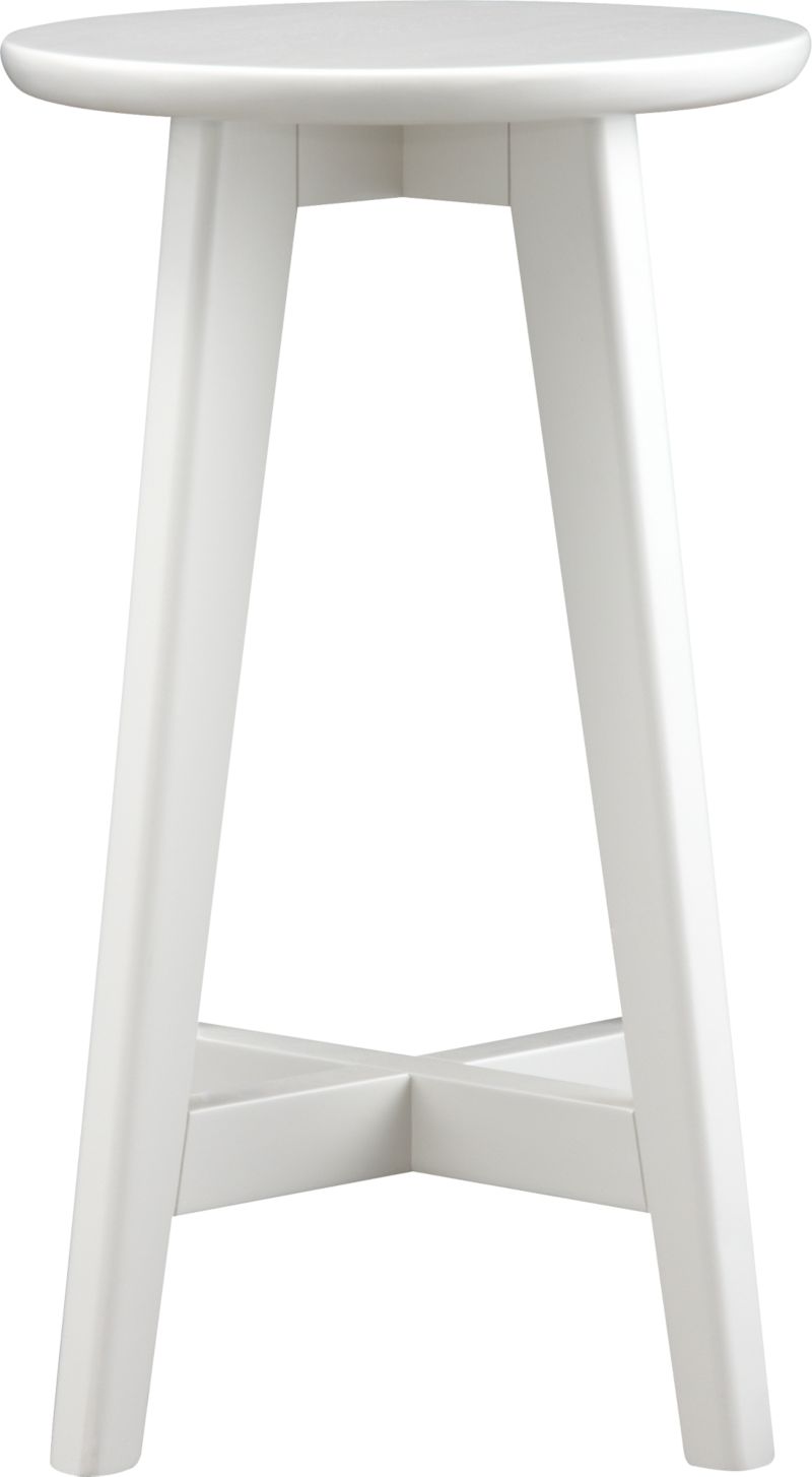 White 24" Barstool