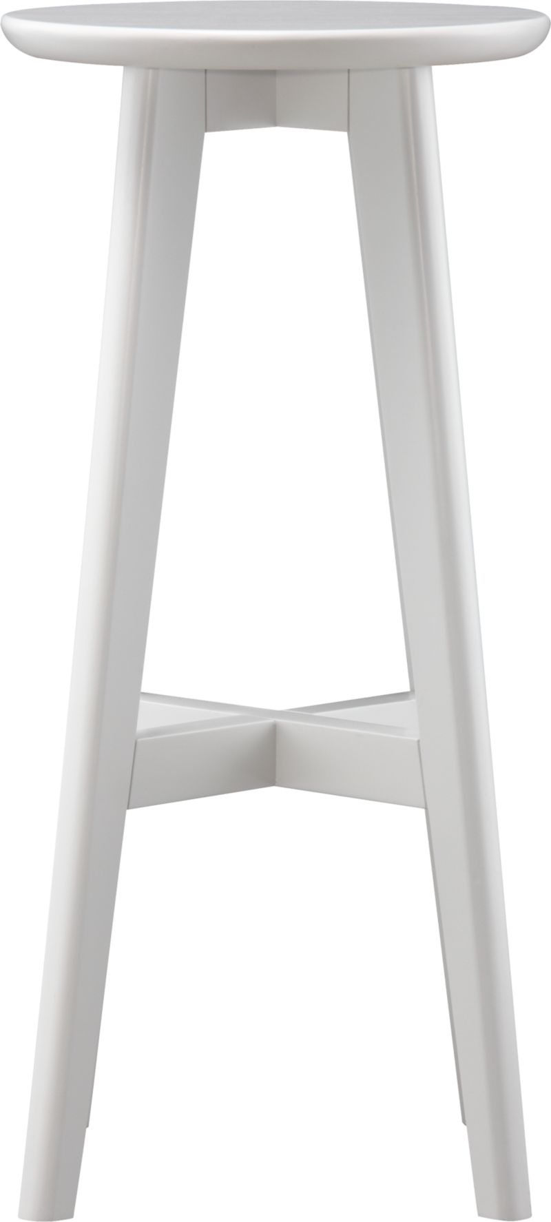 White 30" Barstool